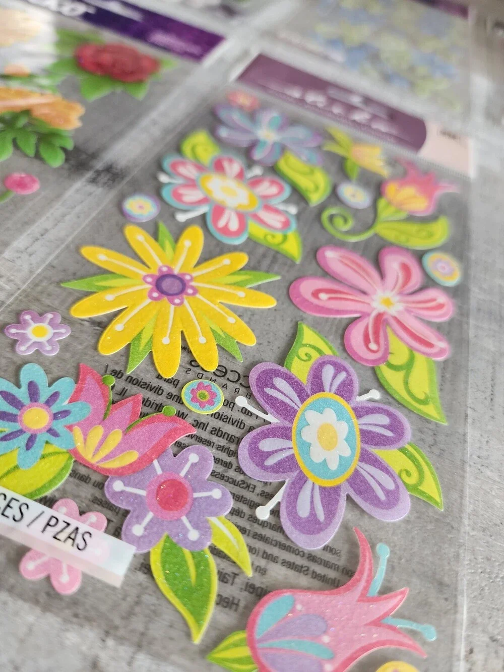 Scrapbook Stickers LOT - Flowers Floral Butterflies Sticko Retired NEW #34